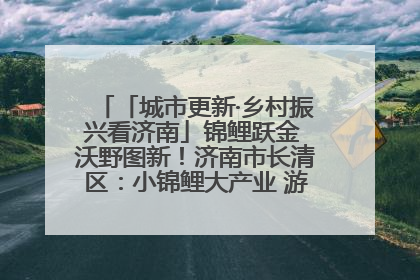 「城市更新·乡村振兴看济南」锦鲤跃金 沃野图新！济南市长清区：小锦鲤大产业 游出农旅新风景