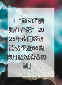 “徽动消费 购在合肥”2025年夜间经济消费季暨66购物月掀起消费热潮