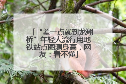 “差一点就到龙翔桥”年轻人流行用地铁站点图测身高，网友：看不懂