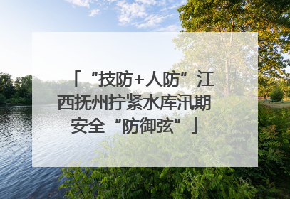 “技防+人防”江西抚州拧紧水库汛期安全“防御弦”
