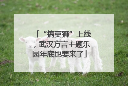 “搞莫狮”上线，武汉方言主题乐园年底也要来了