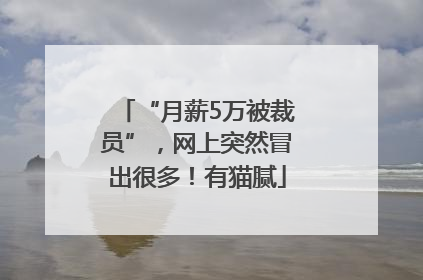“月薪5万被裁员”，网上突然冒出很多！有猫腻