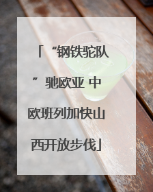 “钢铁驼队”驰欧亚 中欧班列加快山西开放步伐