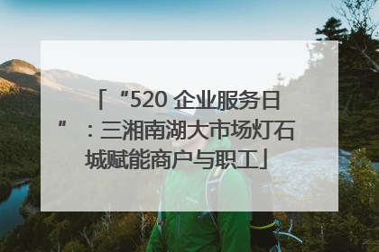 “520 企业服务日”：三湘南湖大市场灯石城赋能商户与职工