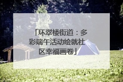 环翠楼街道：多彩端午活动绘就社区幸福画卷