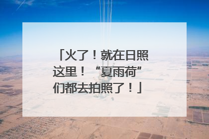 火了！就在日照这里！“夏雨荷”们都去拍照了！