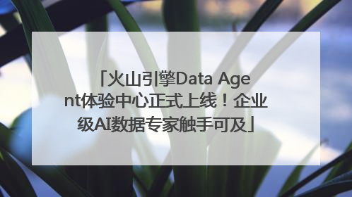 火山引擎Data Agent体验中心正式上线！企业级AI数据专家触手可及