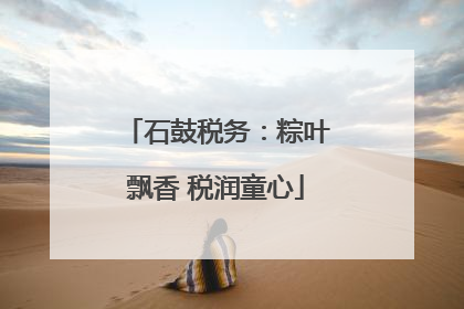 石鼓税务：粽叶飘香 税润童心