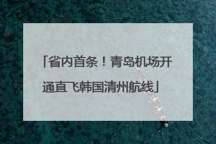 省内首条！青岛机场开通直飞韩国清州航线