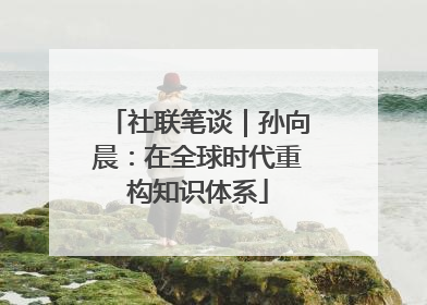 社联笔谈｜孙向晨：在全球时代重构知识体系