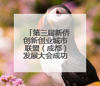 第三届新侨创新创业城市联盟（成都）发展大会成功举办
