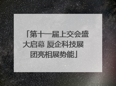 第十一届上交会盛大启幕 厦企科技展团亮相展势能