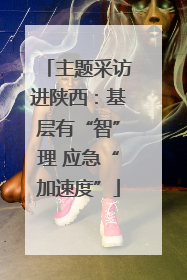主题采访进陕西：基层有“智”理 应急“加速度”