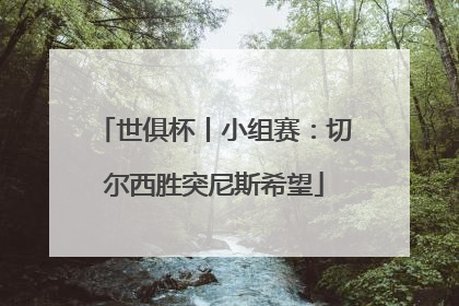 世俱杯丨小组赛：切尔西胜突尼斯希望