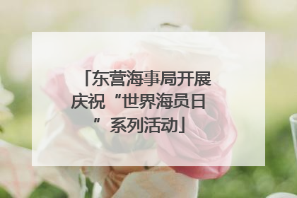 东营海事局开展庆祝“世界海员日”系列活动