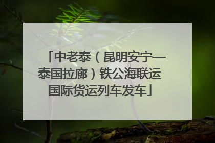 中老泰（昆明安宁—泰国拉廊）铁公海联运国际货运列车发车