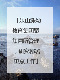 乐山洙幼教育集团聚焦园所管理，研究部署重点工作