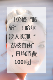 价格“腰斩”！哈尔滨人实现“荔枝自由”，日均消费100吨