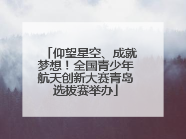 仰望星空、成就梦想！全国青少年航天创新大赛青岛选拔赛举办