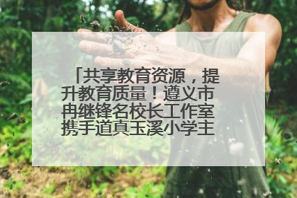 共享教育资源，提升教育质量！遵义市冉继锋名校长工作室携手道真玉溪小学主题研修出新出彩