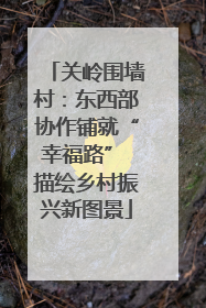 关岭围墙村：东西部协作铺就“幸福路” 描绘乡村振兴新图景