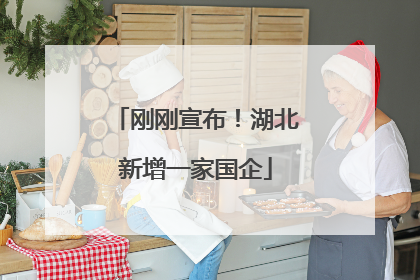 刚刚宣布！湖北新增一家国企