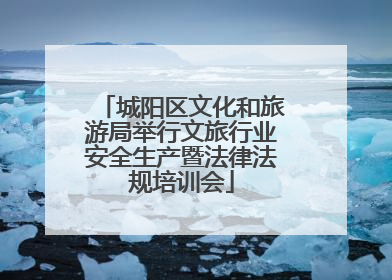 城阳区文化和旅游局举行文旅行业安全生产暨法律法规培训会