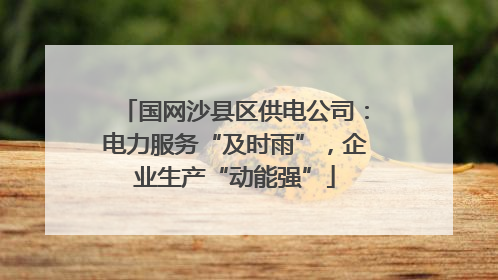 国网沙县区供电公司：电力服务“及时雨”，企业生产“动能强”
