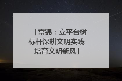 富锦：立平台树标杆深耕文明实践培育文明新风