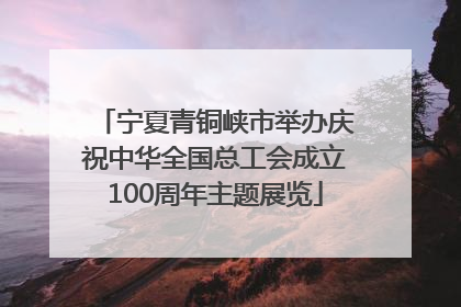 宁夏青铜峡市举办庆祝中华全国总工会成立100周年主题展览