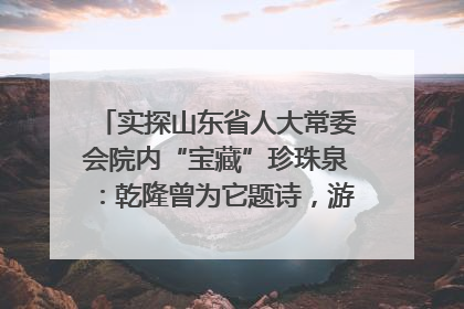 实探山东省人大常委会院内“宝藏”珍珠泉：乾隆曾为它题诗，游客无需预约免费游览