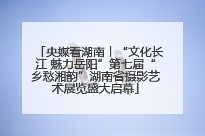央媒看湖南丨“文化长江 魅力岳阳”第七届“乡愁湘韵”湖南省摄影艺术展览盛大启幕