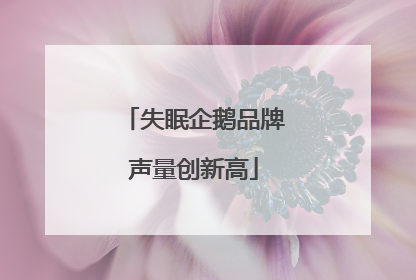 失眠企鹅品牌声量创新高