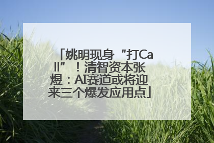 姚明现身“打Call”！清智资本张煜：AI赛道或将迎来三个爆发应用点