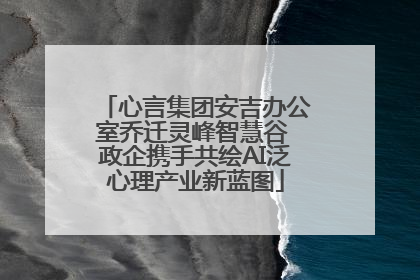 心言集团安吉办公室乔迁灵峰智慧谷 政企携手共绘AI泛心理产业新蓝图