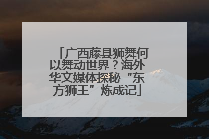 广西藤县狮舞何以舞动世界？海外华文媒体探秘“东方狮王”炼成记