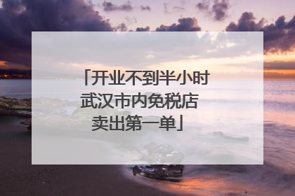 开业不到半小时 武汉市内免税店卖出第一单