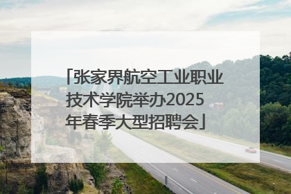 张家界航空工业职业技术学院举办2025年春季大型招聘会