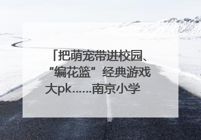 把萌宠带进校园、“编花篮”经典游戏大pk……南京小学花式“庆六一”