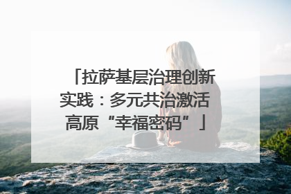 拉萨基层治理创新实践：多元共治激活高原“幸福密码”