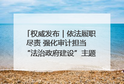 权威发布｜依法履职尽责 强化审计担当 “法治政府建设”主题系列新闻发布会市审计局专场召开