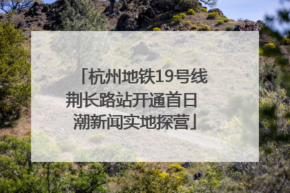 杭州地铁19号线荆长路站开通首日 潮新闻实地探营