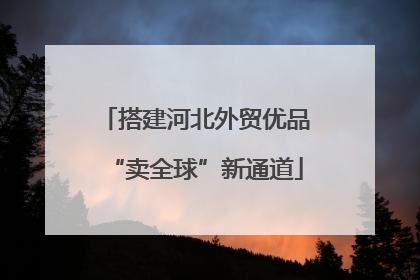 搭建河北外贸优品“卖全球”新通道