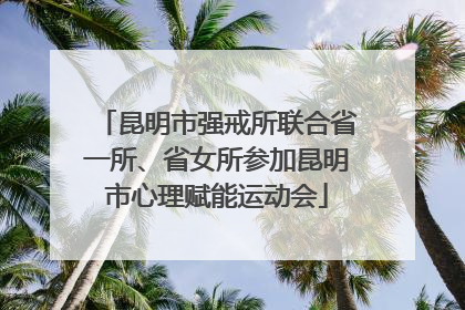 昆明市强戒所联合省一所、省女所参加昆明市心理赋能运动会