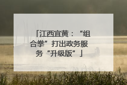 江西宜黄：“组合拳”打出政务服务“升级版”