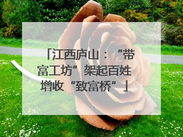 江西庐山：“带富工坊”架起百姓增收“致富桥”
