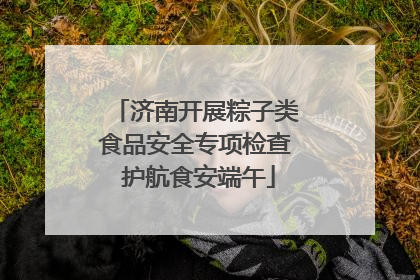 济南开展粽子类食品安全专项检查 护航食安端午