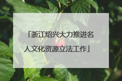 浙江绍兴大力推进名人文化资源立法工作