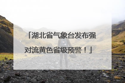 湖北省气象台发布强对流黄色省级预警！