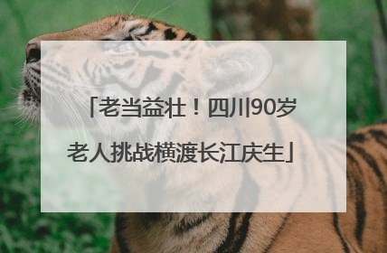 老当益壮！四川90岁老人挑战横渡长江庆生